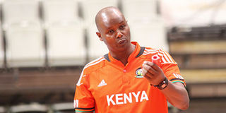 Malkia Strikers coach Paul Bitok