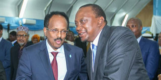 President Uhuru Kenyatta, President Mohamed Farmaajo