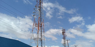 A acommunications mast in Mandera