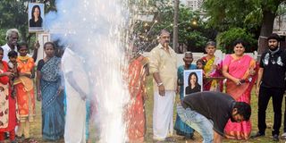 Kamala Harris celebrations in India