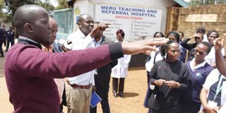 Meru County health workers