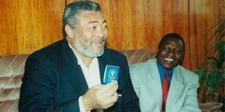 Jerry Rawlings with William Ruto