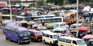 Matatus at Ngara stage