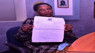 Regina Wangari Githuo, 46, who was widowed in 2014