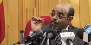Former Ethiopian Prime Minister Meles Zenawi