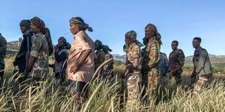 Amhara militia men in Ethiopia