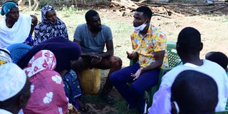 The family of Mohammed Hussein