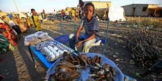 Ethiopian refugee Village 8 Sudan