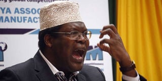 Kenyan exiled lawyer Miguna Miguna 