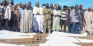 Nigerian rice farmers buried 