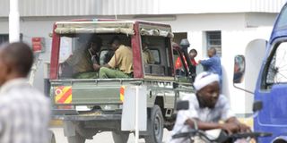 Police patrol Garissa