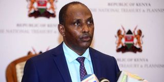 National Treasury CS Ukur Yatani 