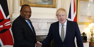 Uhuru and Boris Johnson