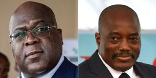 Felix Tshisekedi and former President Joseph Kabila. 