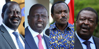 Raila Odinga, William Ruto, Kalonzo Musyoka, Musalia Mudavadi 