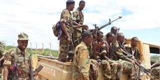 Somalia National Army soldiers