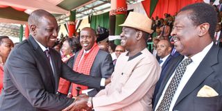 Raila Odinga and William Ruto