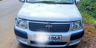 Abandoned car Meru kidnapping