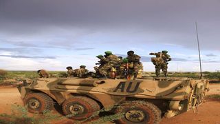 Amisom troops in Somalia