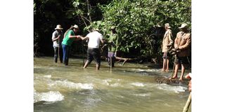 Nyangores River in the Masese Nyangores eco-tourism site in Bomet.
