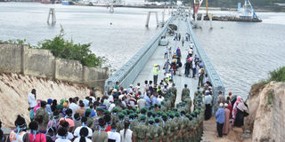 Likoni floating bridge