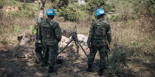 Minusca peacekeepers in Central African Republic