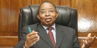 Retired Chief Justice Evan Gicheru