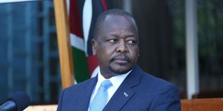 Health Cabinet Secretary Mutahi Kagwe 