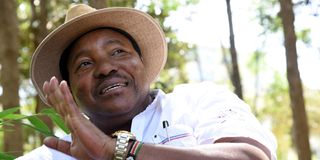 Former Kiambu Governor Ferdinand Waititu at Michuki Park in Nairobi on December 29, 2020.