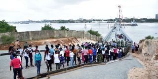 Likoni floating bridge 