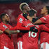 Manchester United midfielder Bruno Fernandes celebrates
