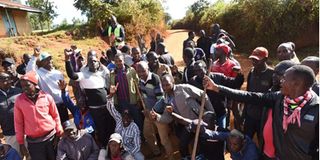 Chaos at Gideon Moi Nandi visit