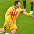Barcelona forward Lionel Messi celebrates