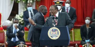 Uhuru and Ruto at BBI launch