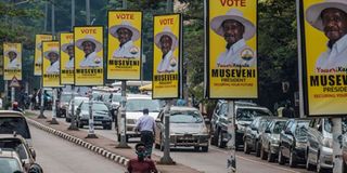 Museveni billboards 