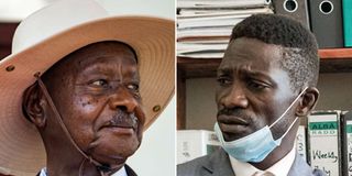 Yoweri Museveni and Bobi Wine