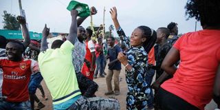 Ugandans celebrate after elections