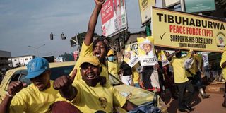 Museveni's supporters