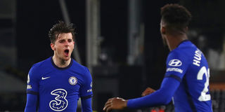 Chelsea midfielder Mason Mount celebrates