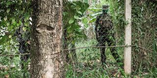 Bobi Wine, explains how uniformed personnel entered through his home's gate in Magere, Uganda, on January 15, 2021.