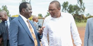 Uhuru Kenyatta and Raila Odinga