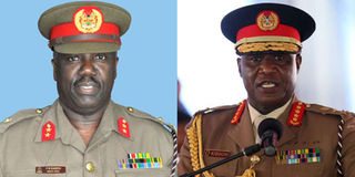Major-General Philip Wachira Kameru, General Robert Kibochi 