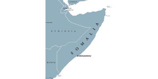 Kenya- Somalia map