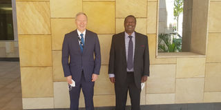 Mudavadi withAustralian High Commissioner Luke Williams
