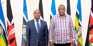 Uhuru with Peter Mutuku Mathuki