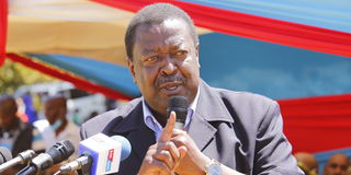 ANC party leader Musalia Mudavadi