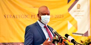 Budget committee chair Kanini Kega