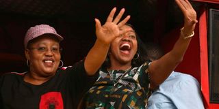 Grace Gitau and Senator Susan Kihika