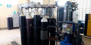 Mama Lucy oxygen cylinders