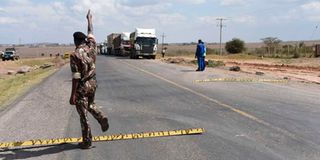 Roadblock in Kenya